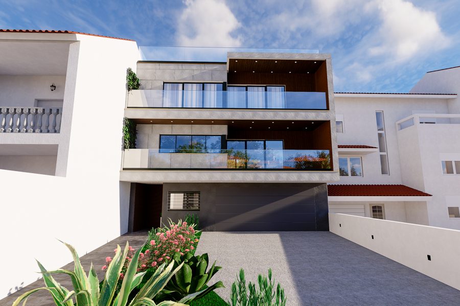 Projeto de moradia unifamiliar na Nazaré em wood frame